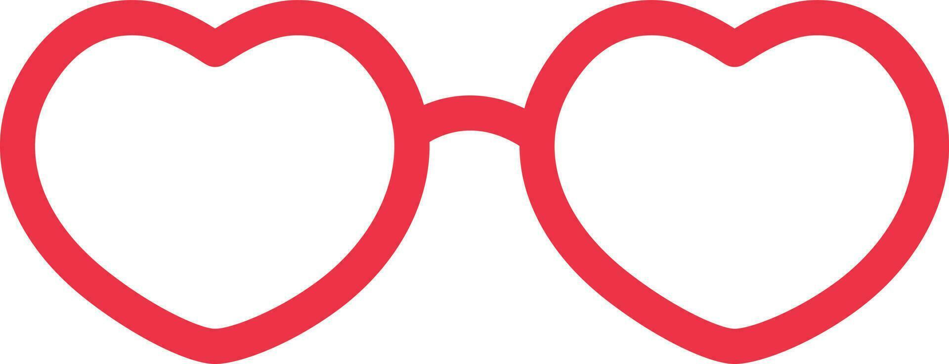 Style cute glasses. vector