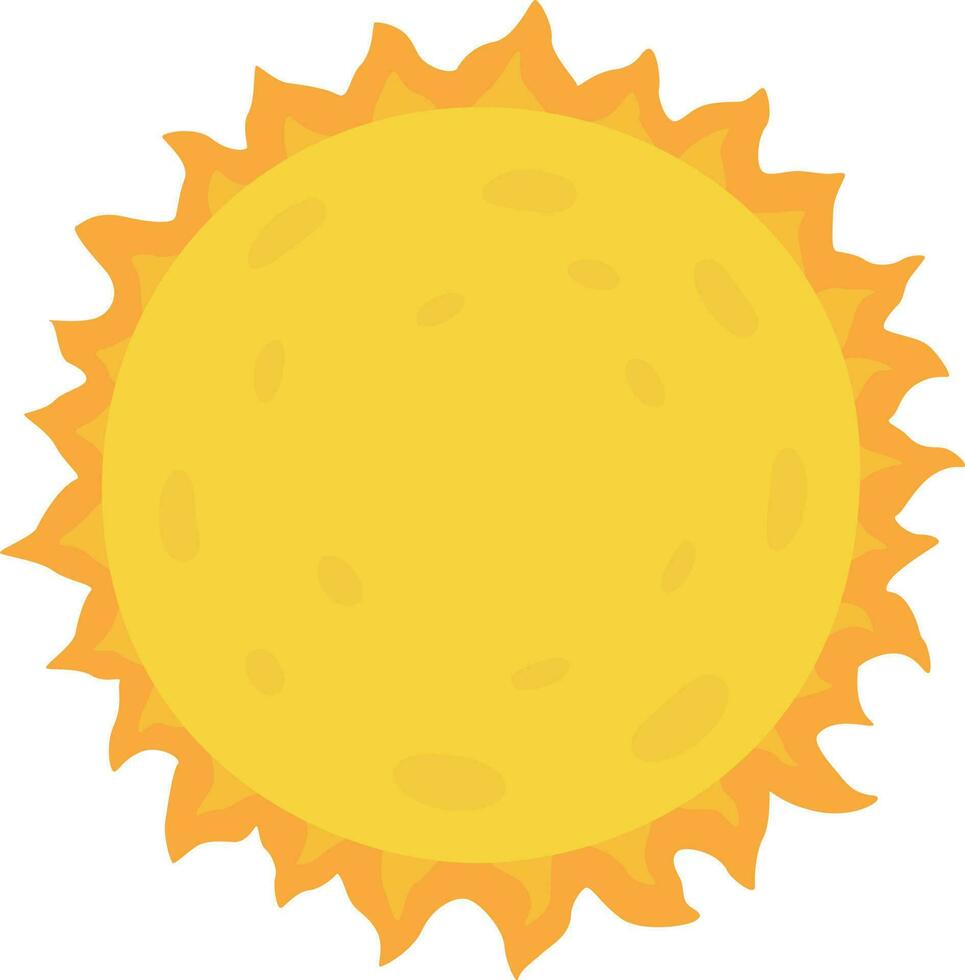 Sun cartoon illustration vector