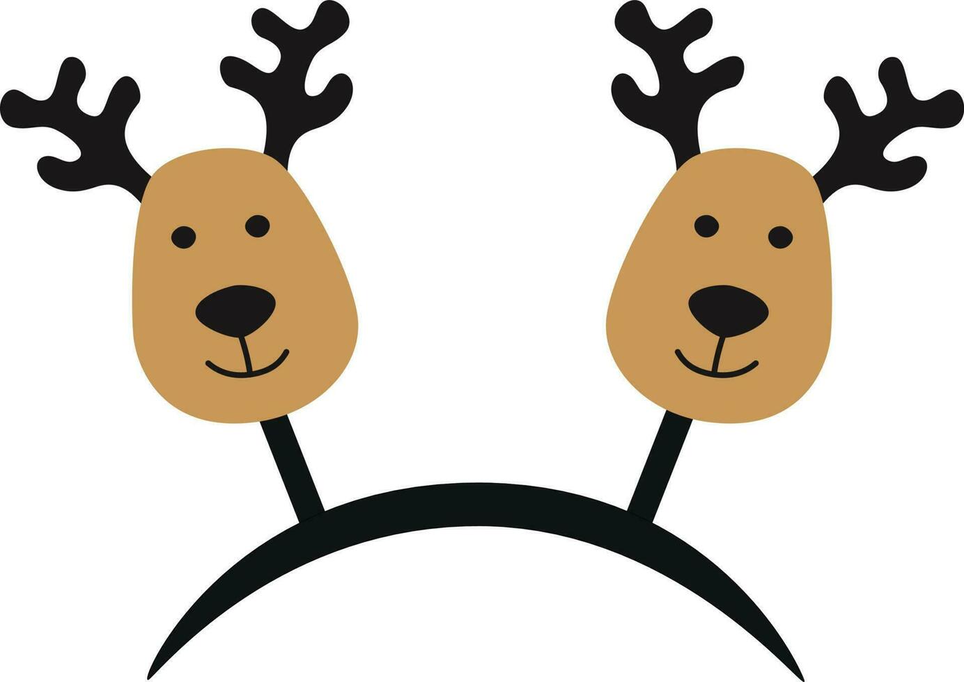 Christmas accessory for a carnival party vector