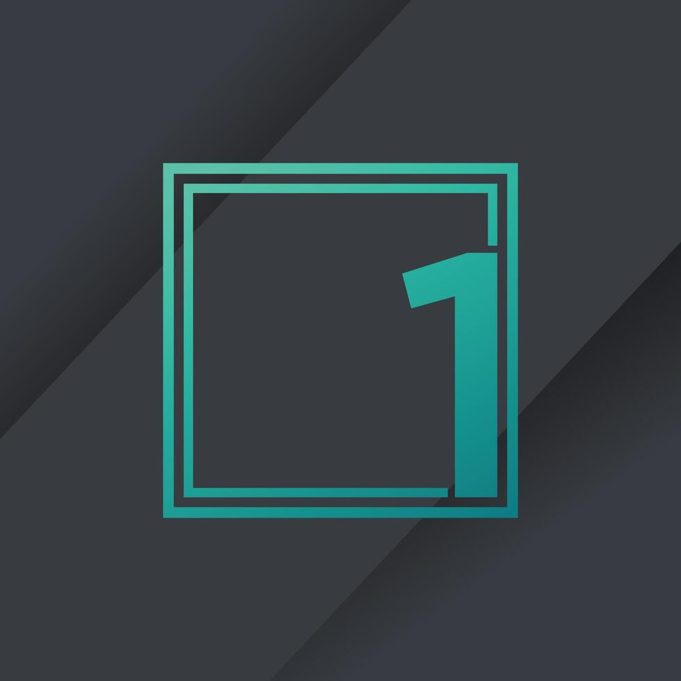 Number logo design vector