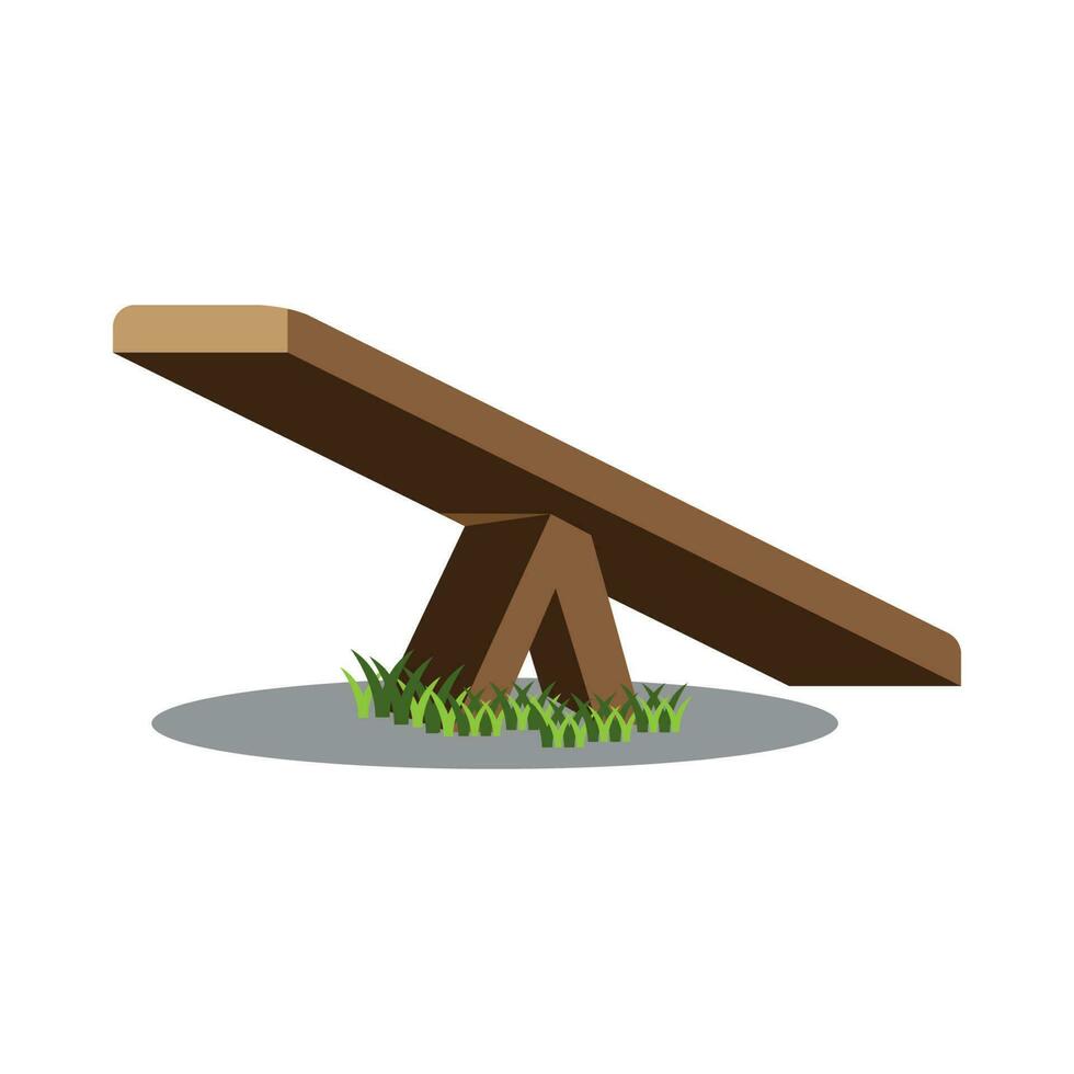 seesaw icon vector