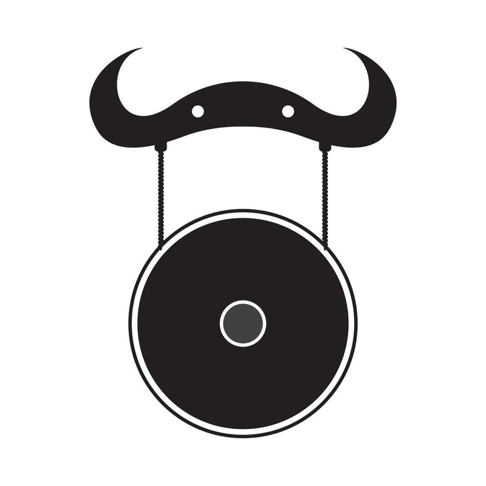 icono de vector de gong