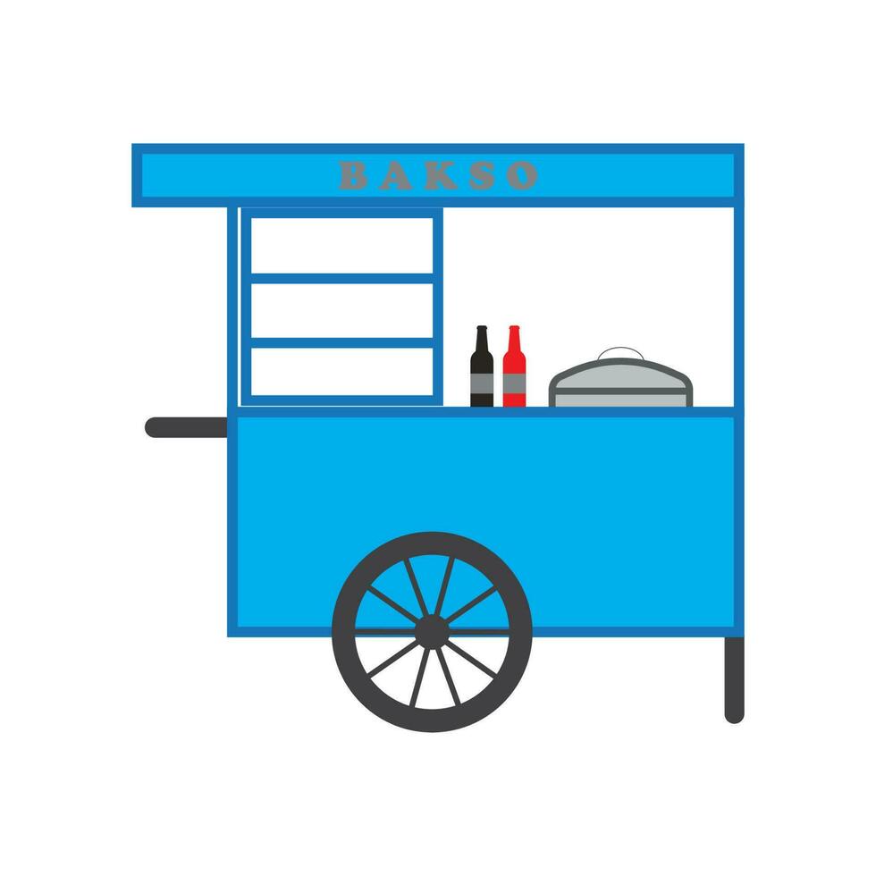 meatball cart icon vector