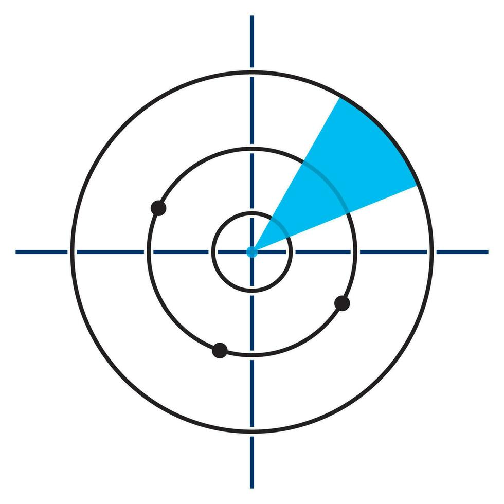 icono de vector de radar