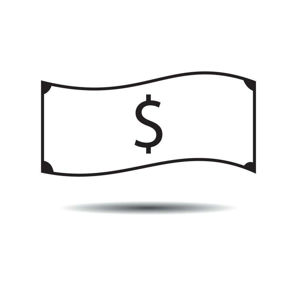 dolar icon vector