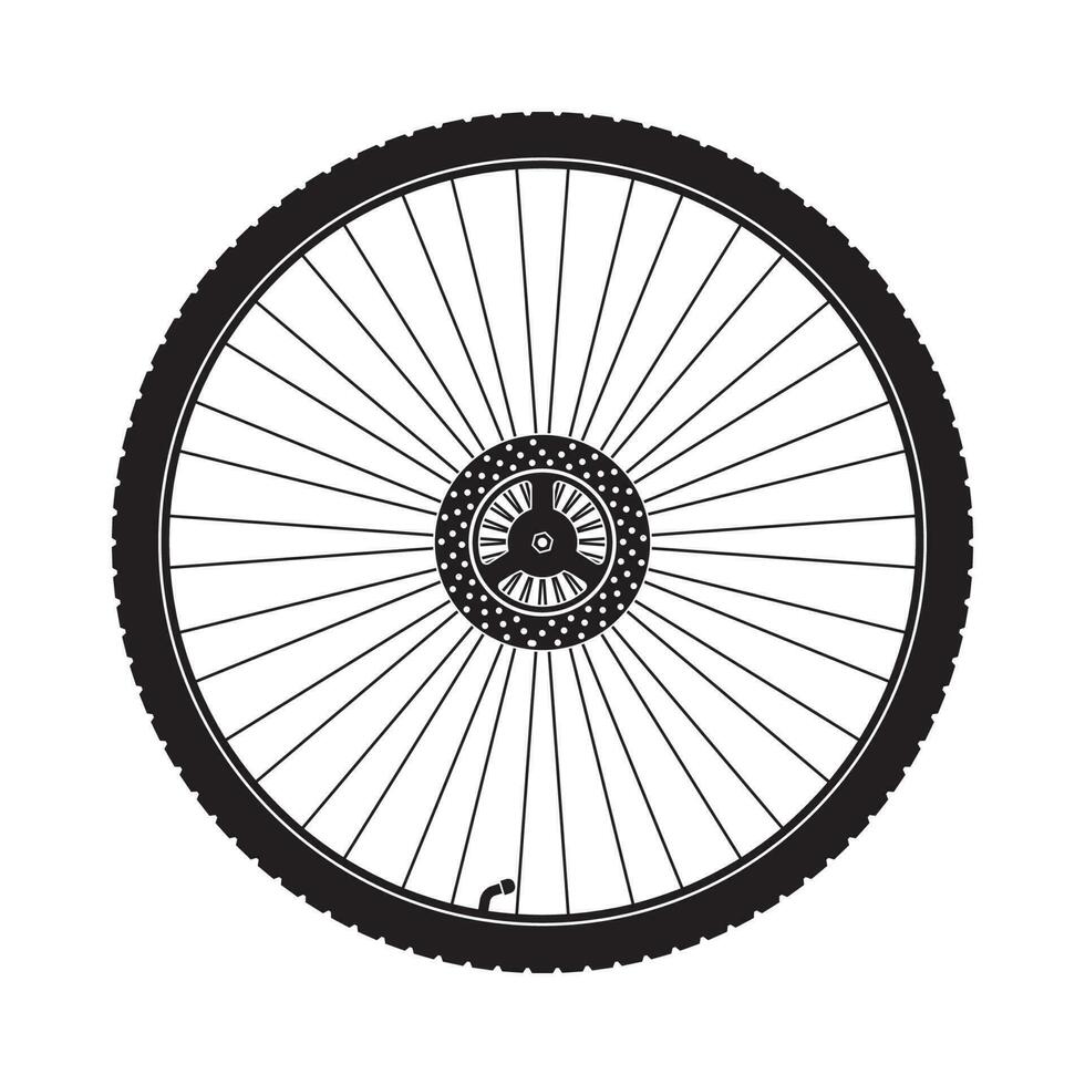 bicycle wheel icon vector