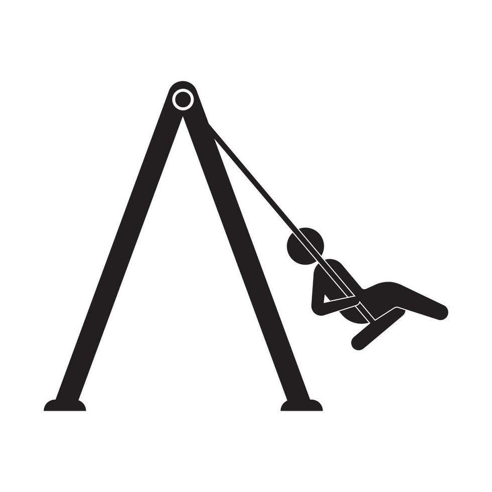 swing icon vector