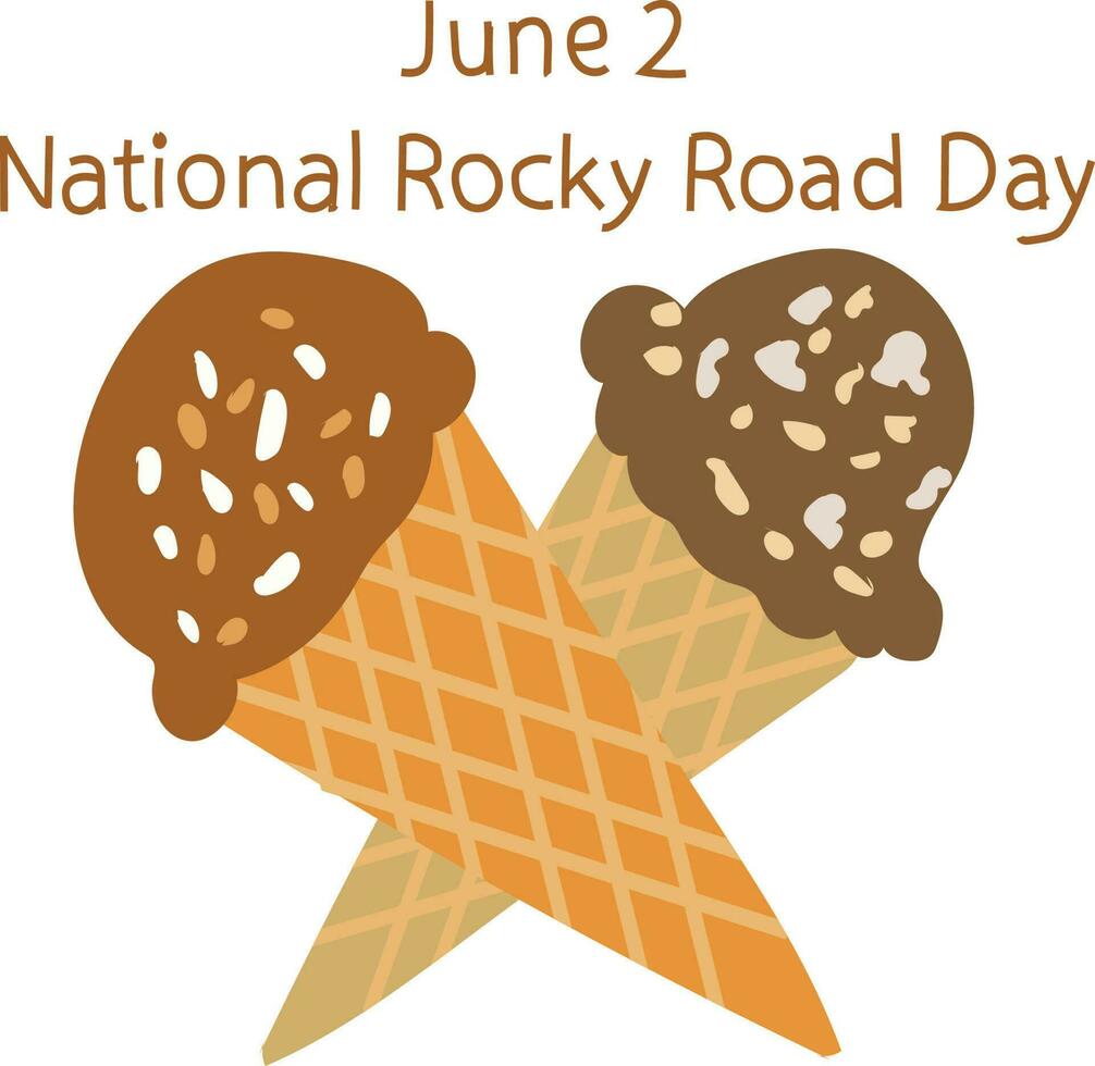 National rocky road day vector