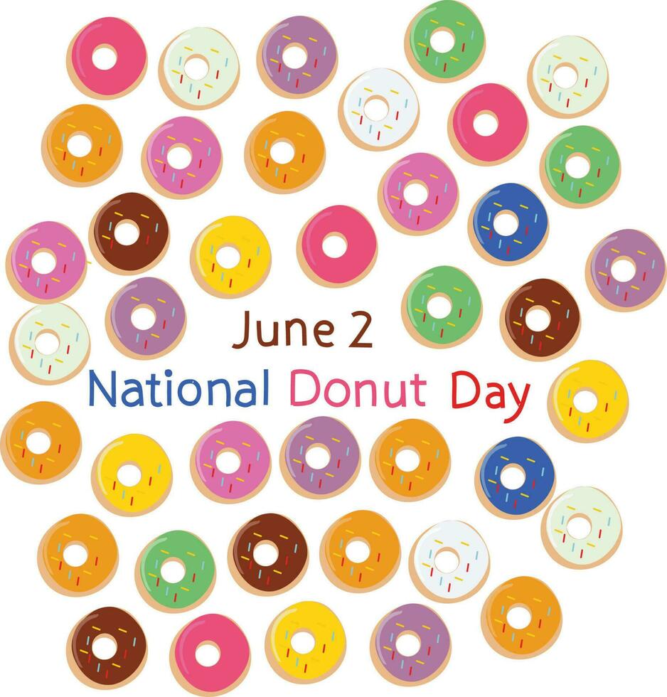 National donut day vector