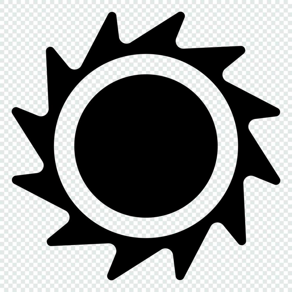 Sun icon. Solar icon. Sun icon for weather design. Trendy summer symbol. Vector illustration