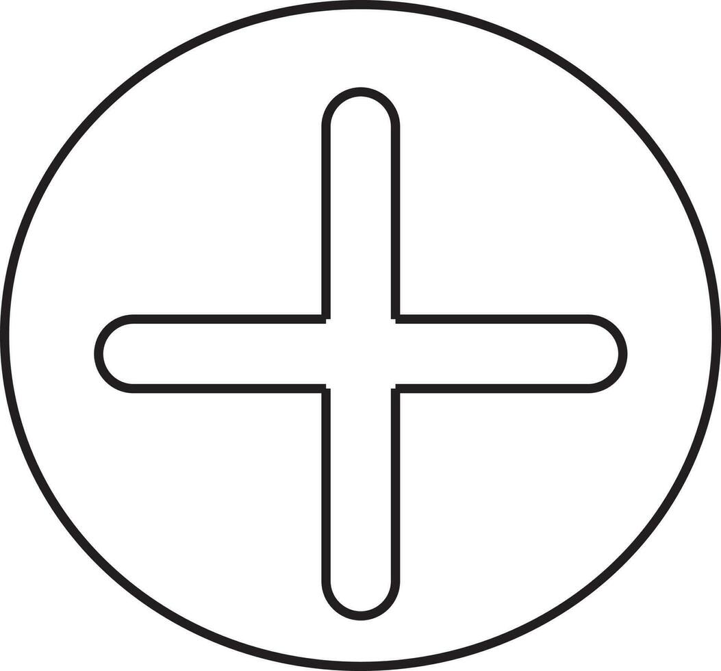 más icono añadir icono. adición firmar, más matemáticas icono vector. vector