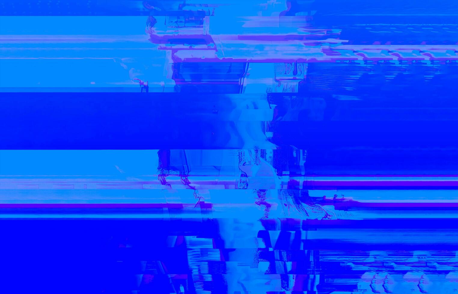 Retro VHS Glitch Abstract Interference and Noise Background with Distorted Patterns and Cyberpunk Aesthetics photo