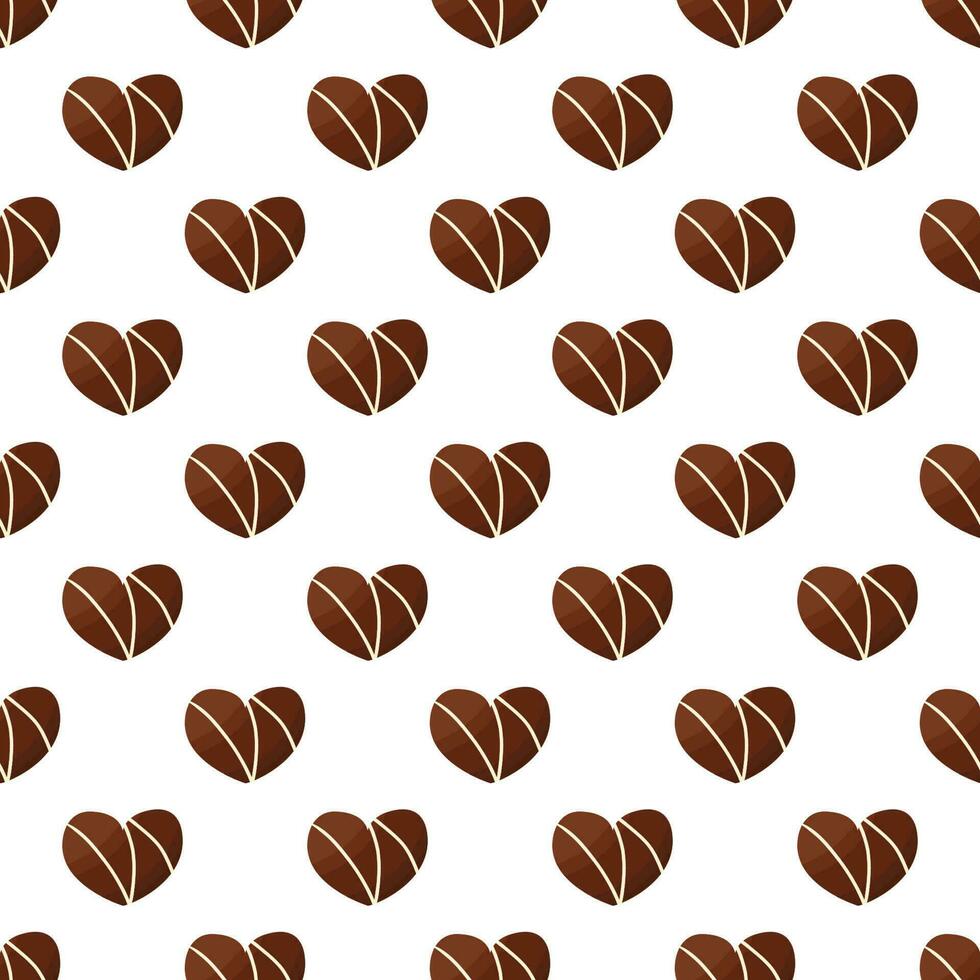 chocolate day candy holiday gift hearts pattern vector