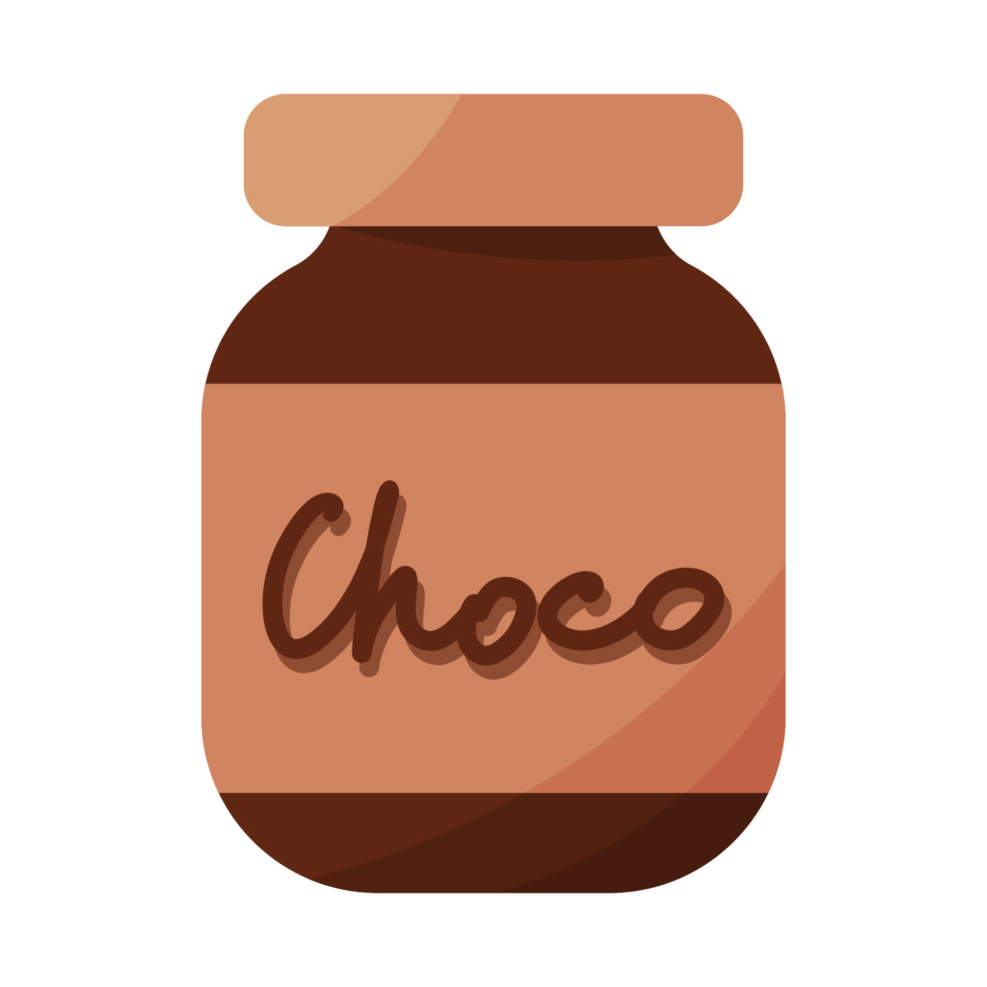 chocolate spread nutty brown sweet food element 24149154 Vector Art at
