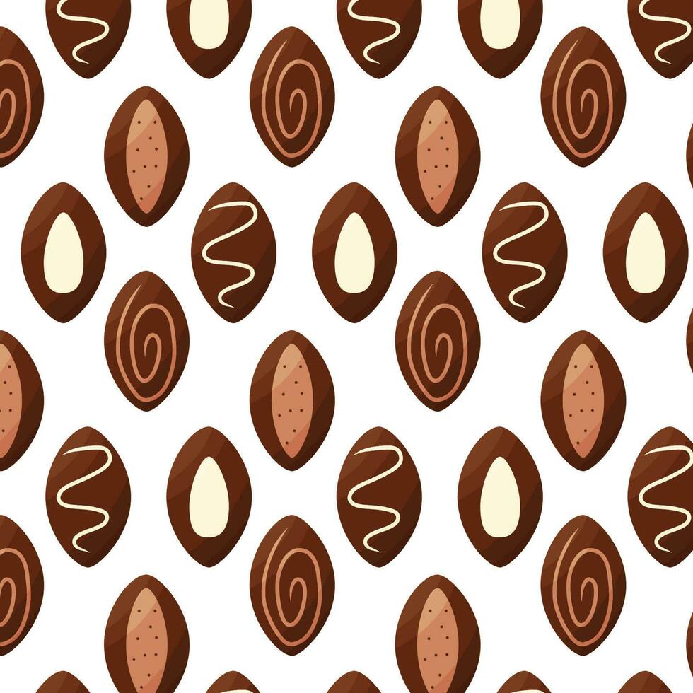 chocolate day candy holiday gift sweetness pattern vector