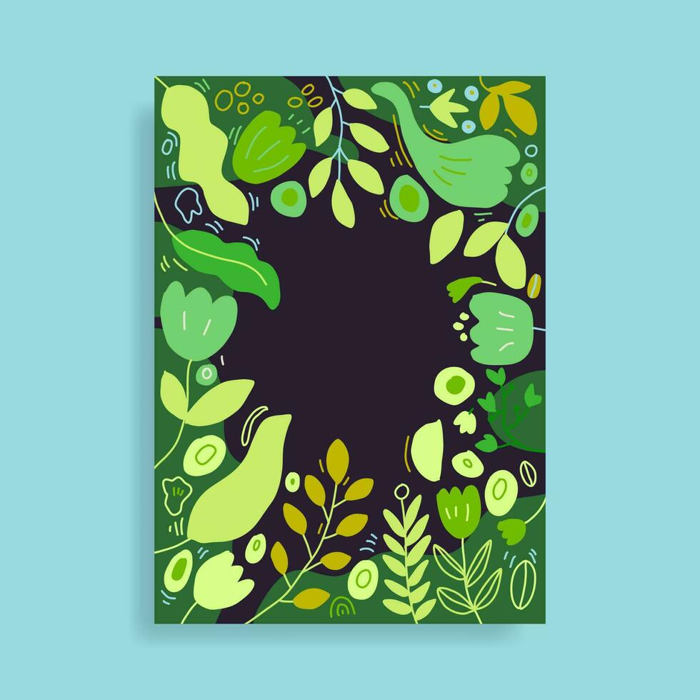 Modern botanical covers, minimal covers design. Colorful organic background vector