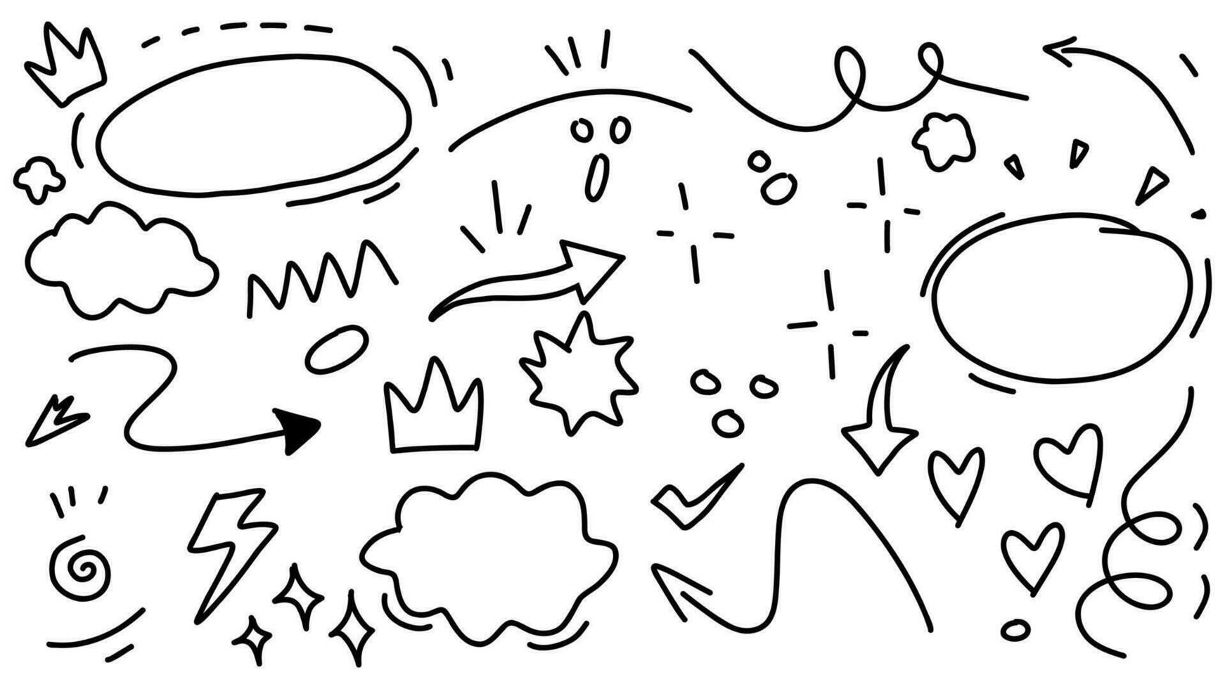 line art vector doodle hand drawn