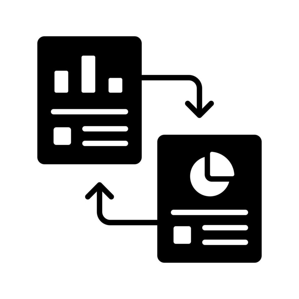 Data reports vector design in modern style, premium icon of data report