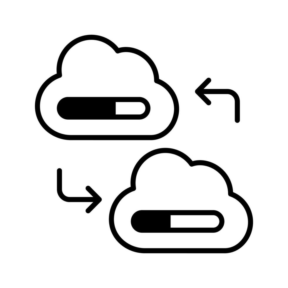 Beautifully designed icon of cloud network in modern style, premium vector