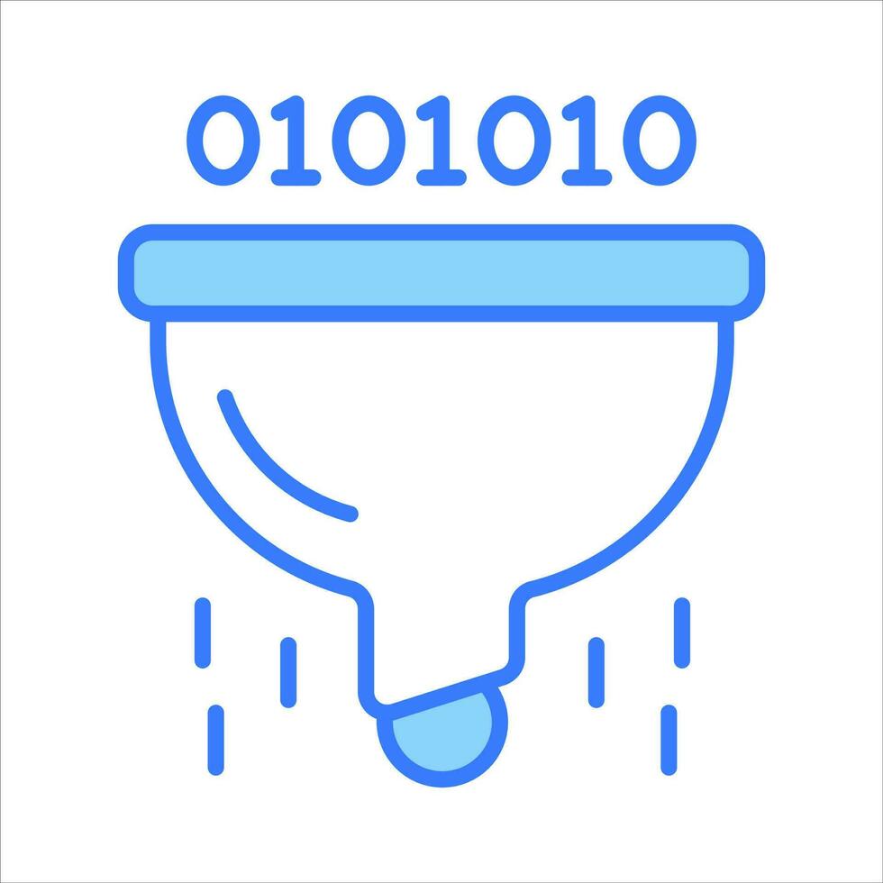 Data filtering vector design in trendy style, concept icon of data ...