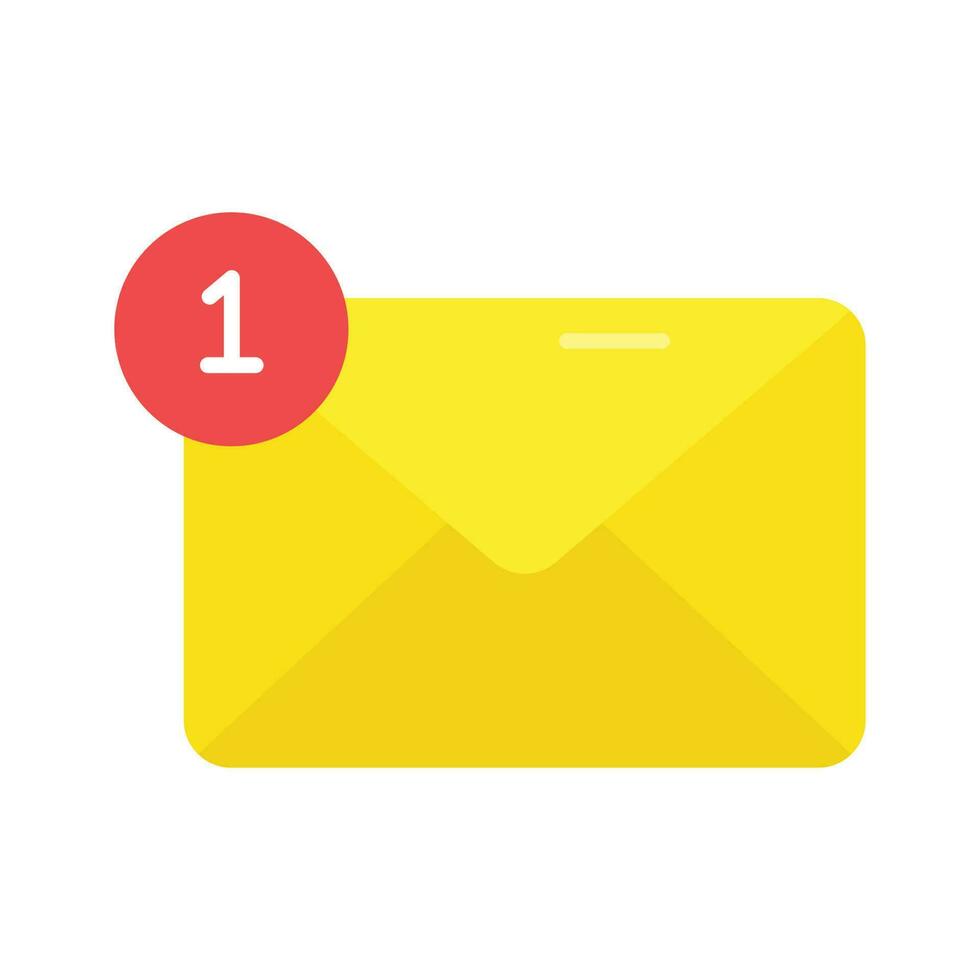 Mail notification icon in editable style, well design vector of email notification