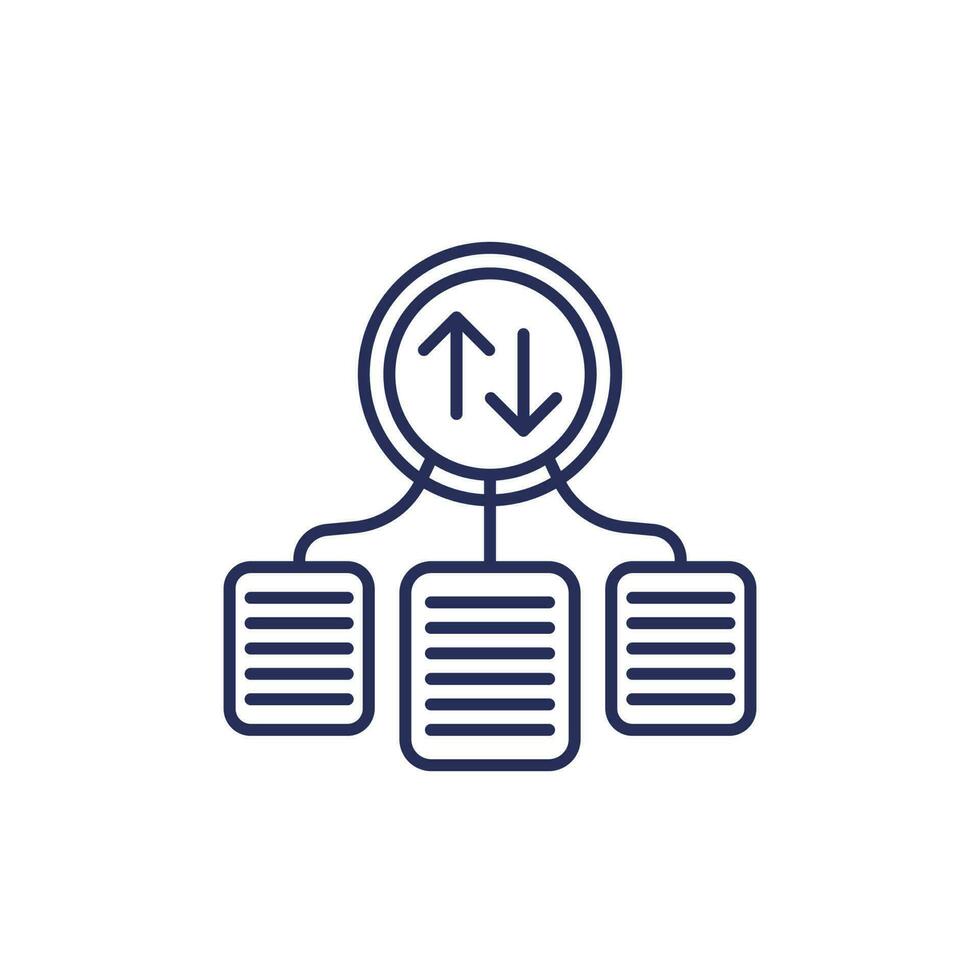 case priority line icon, vector design