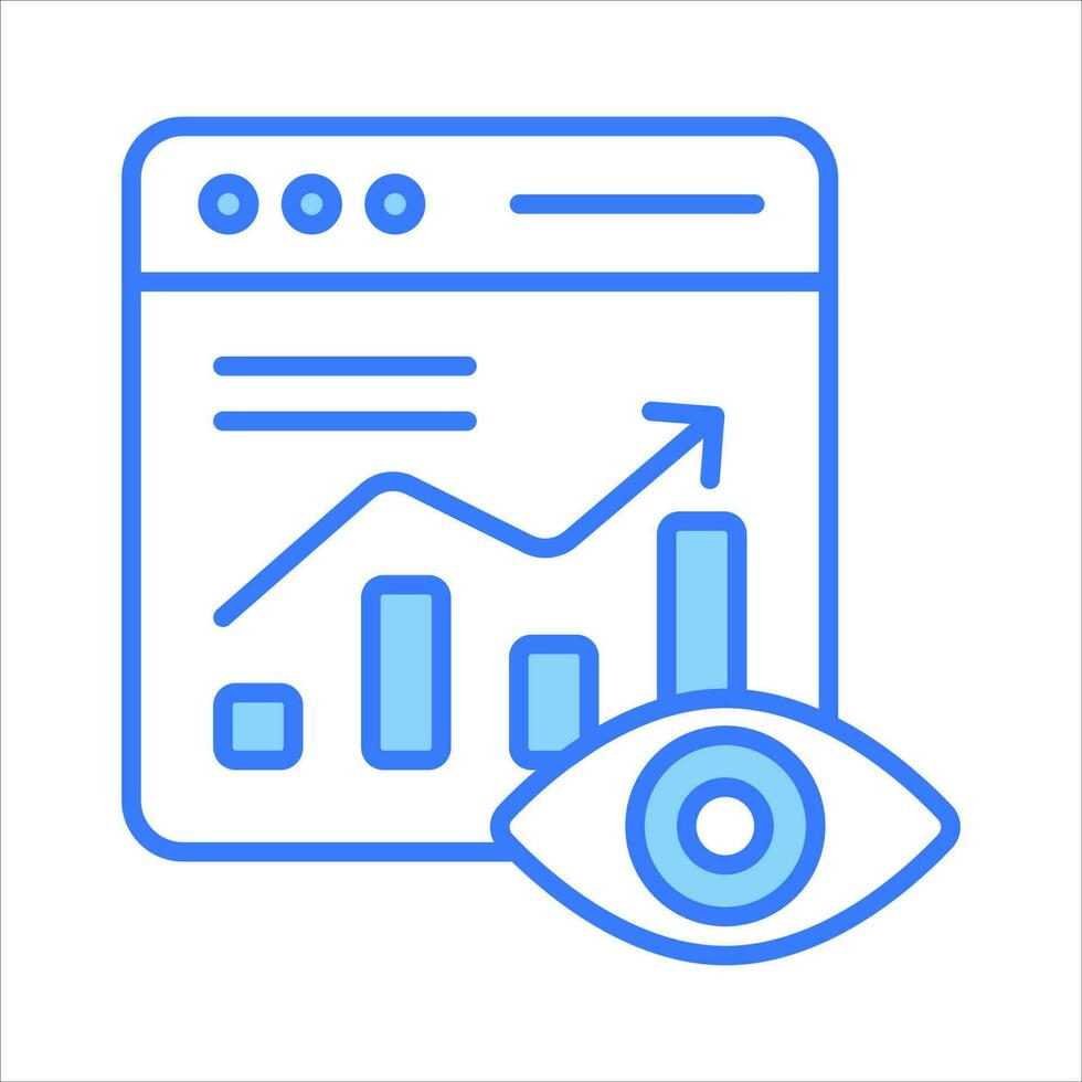 Check this beautifully designed vector of data monitoring isolated on white background