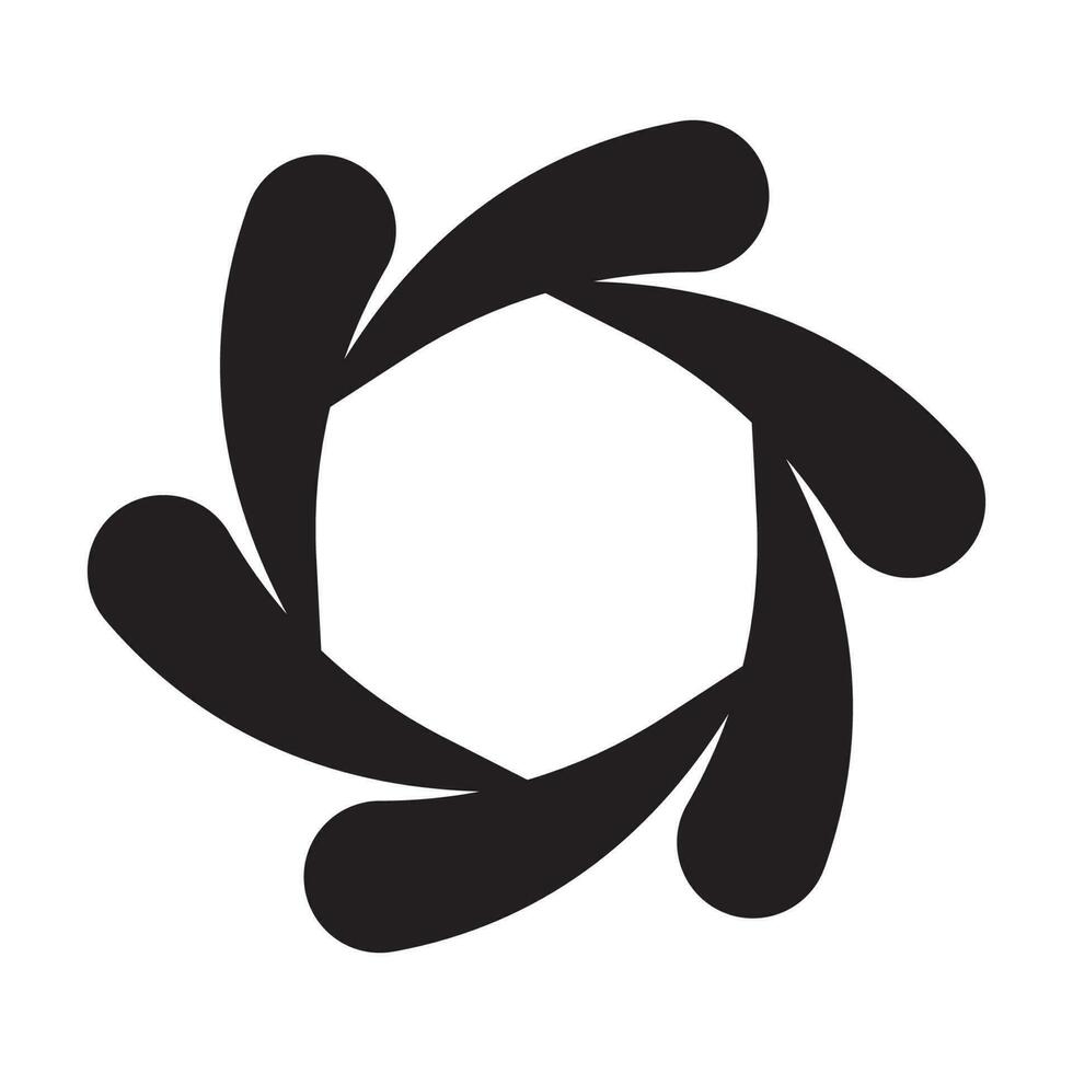 spiral circle icon vector