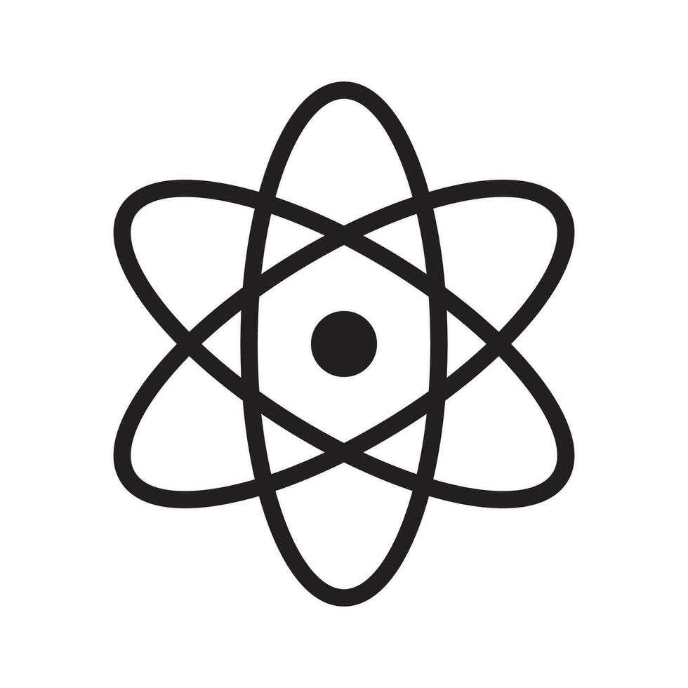 atom icon vector