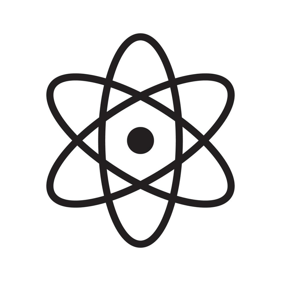 atom icon vector