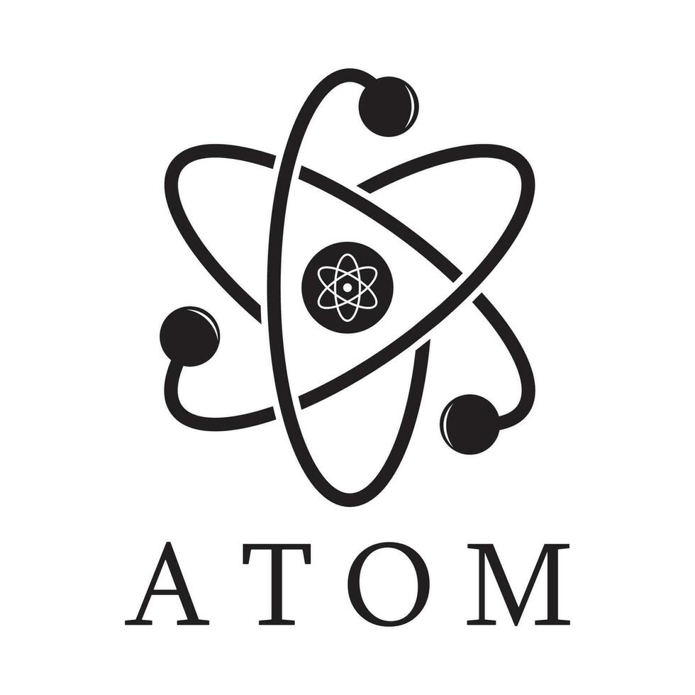 atom icon vector