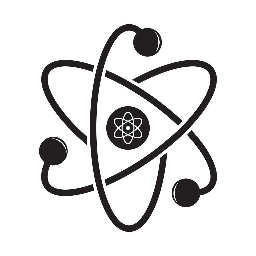 atom icon vector