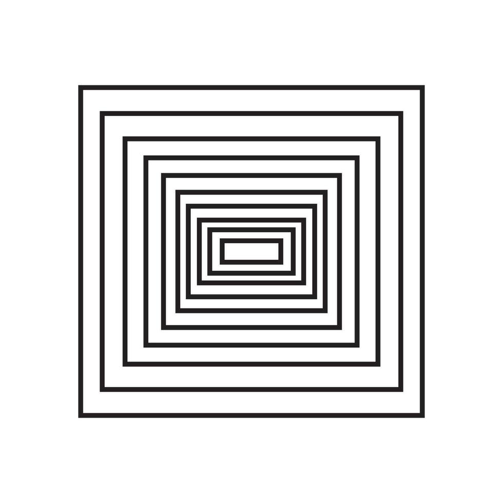 Black and White Illusion box vector