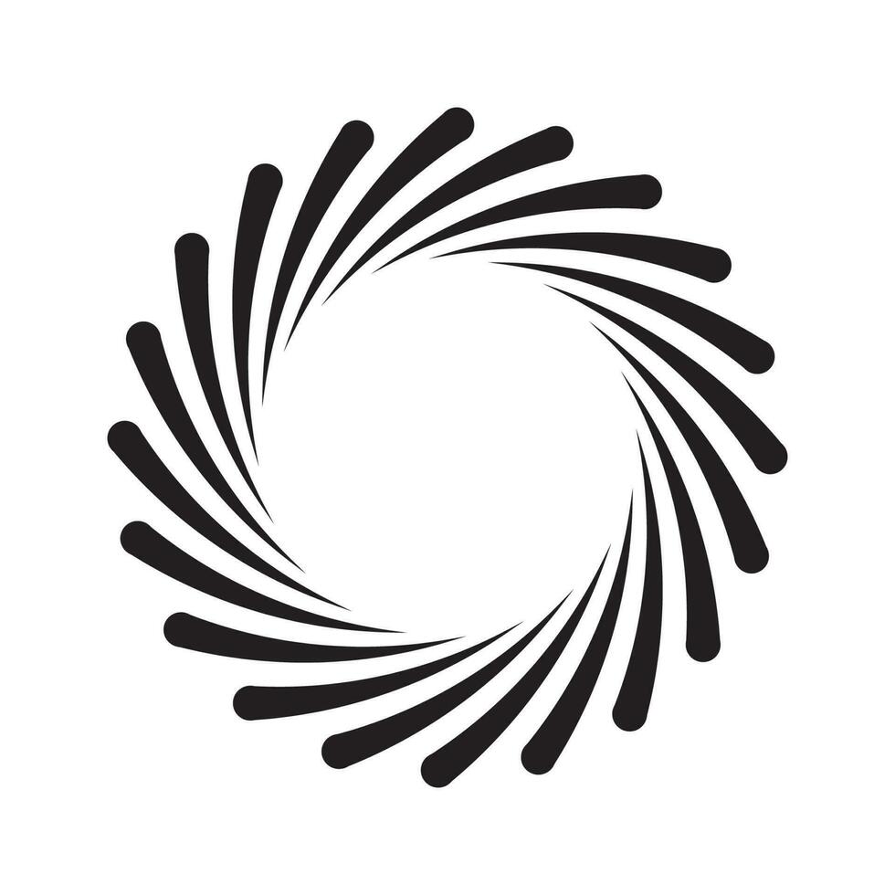 spiral circle icon vector