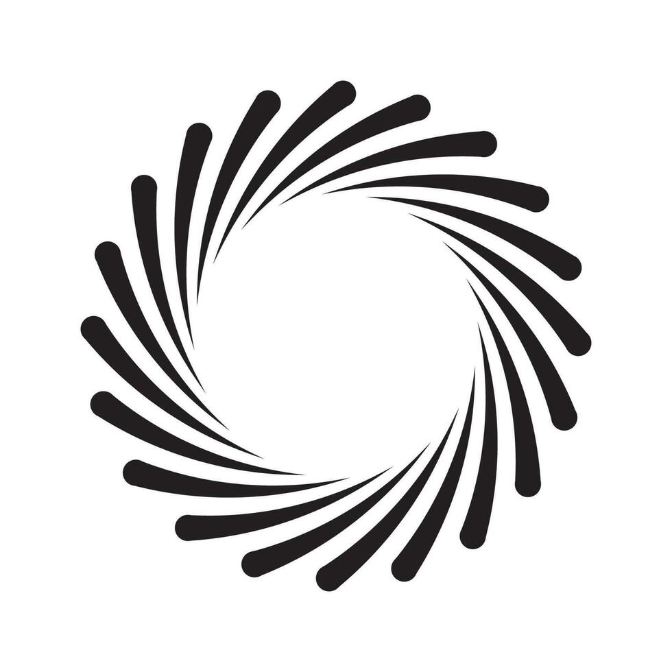 spiral circle icon vector