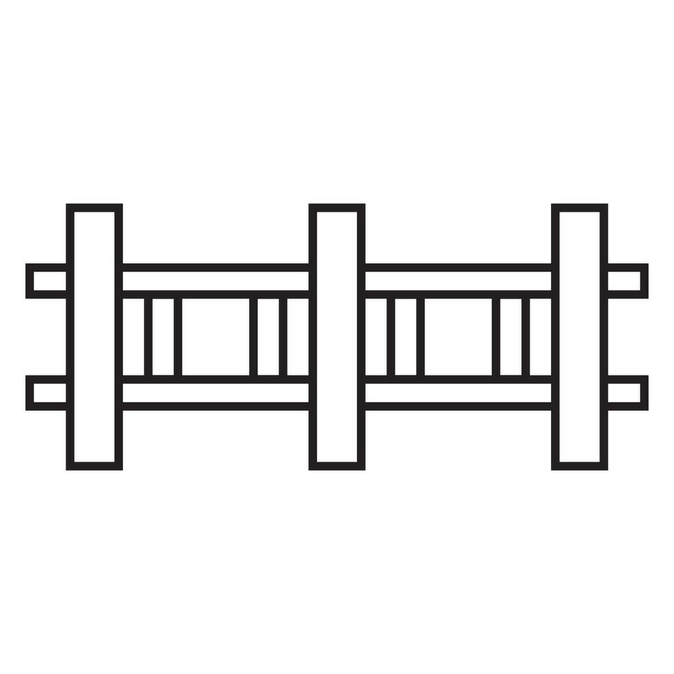 fence icon vector