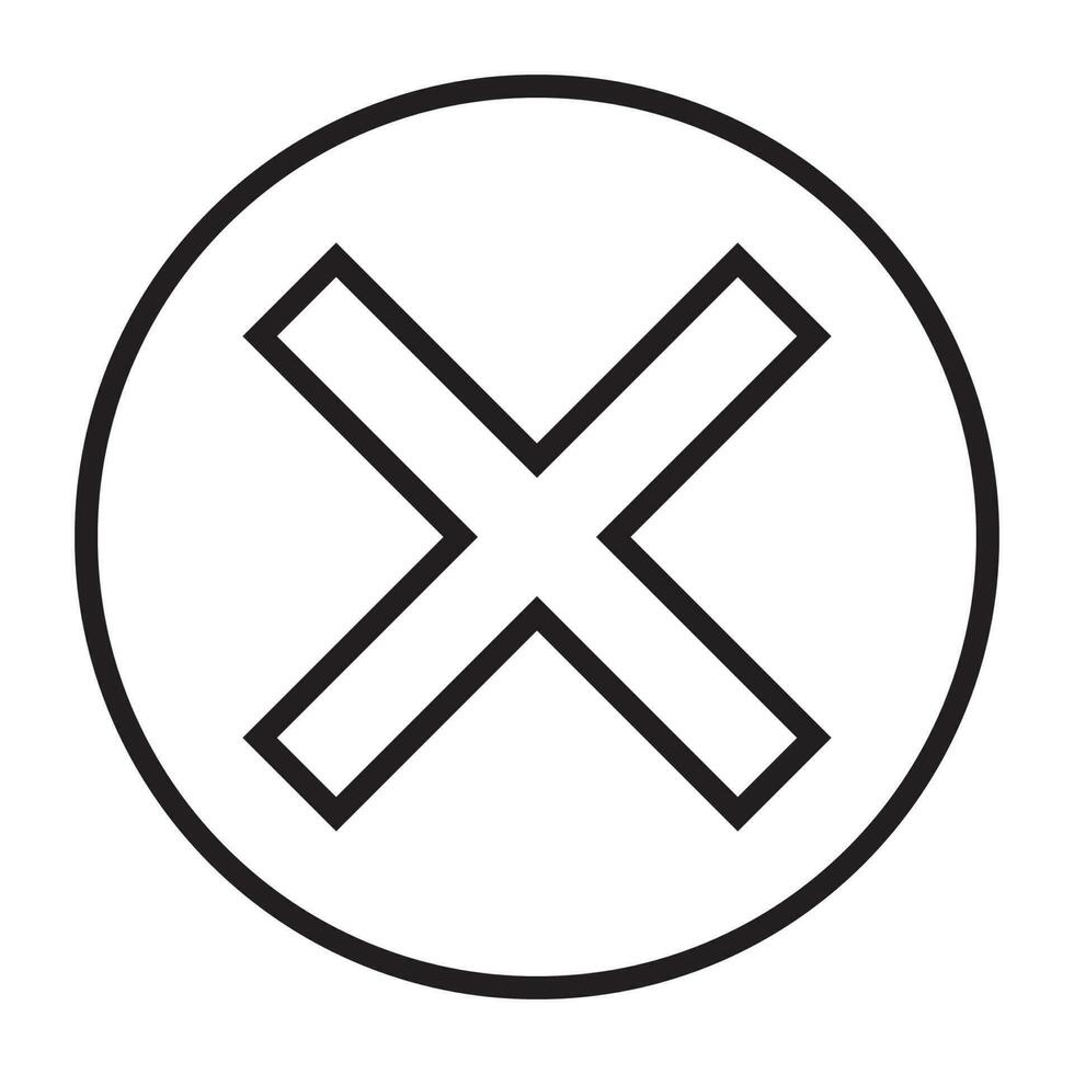 delete icon vector