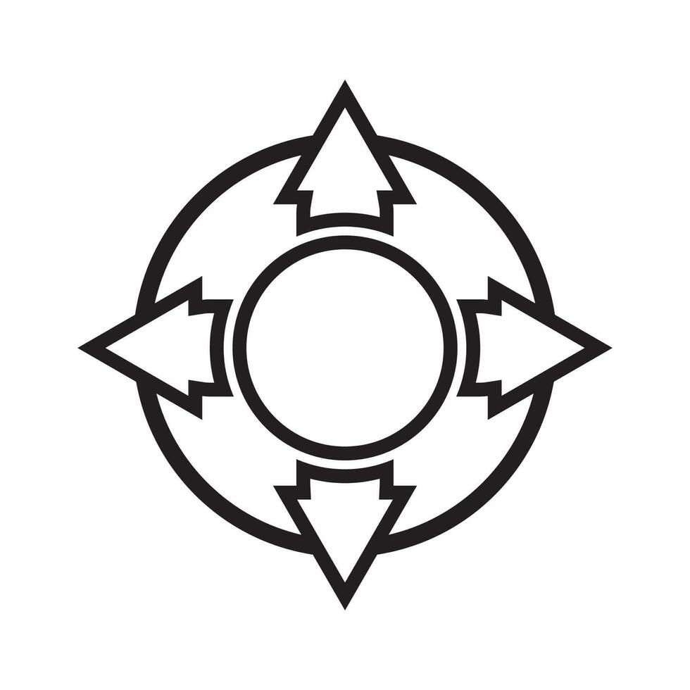 directions or navigation icon vector