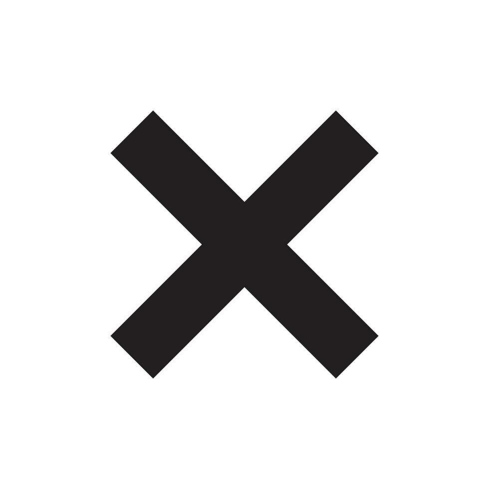 delete icon vector