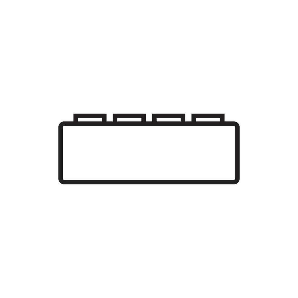building block icon vector