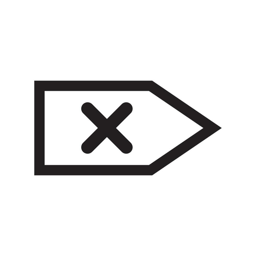 delete icon vector