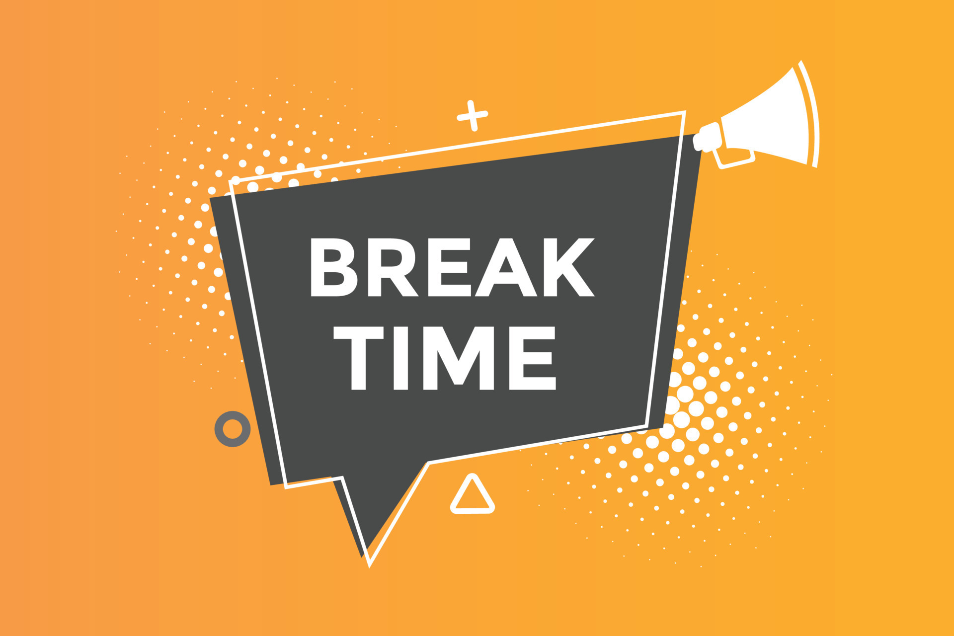 Break time button web banner templates. Vector Illustration 24150634 ...