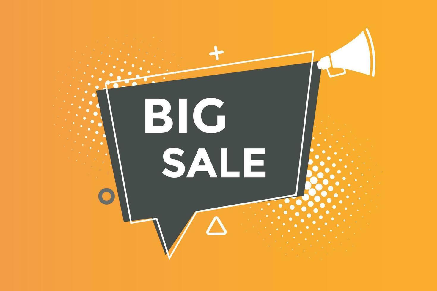 Big sale button web banner templates. Vector Illustration