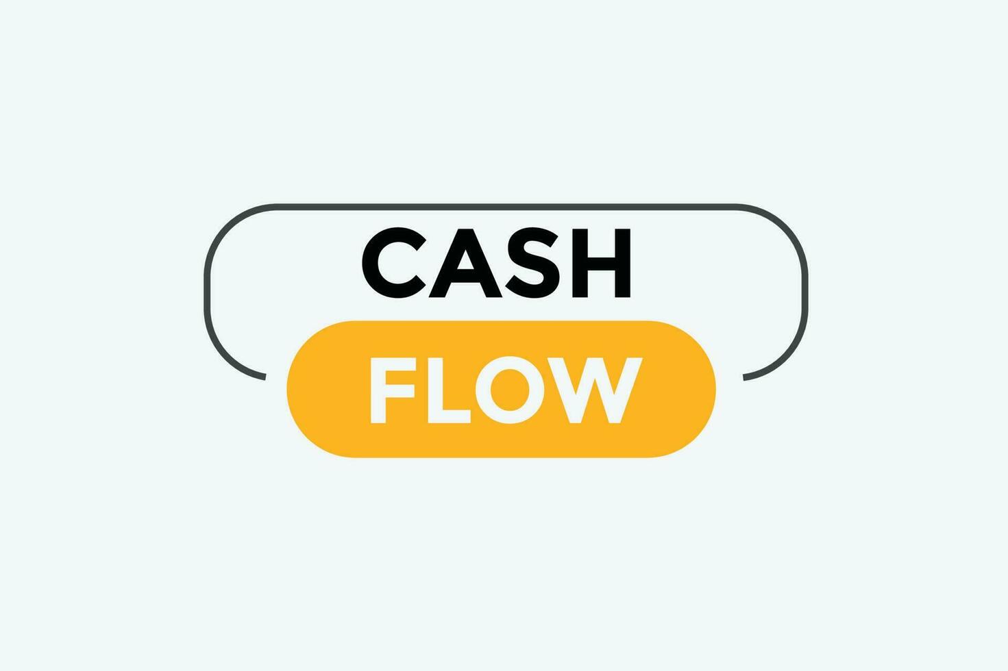 Cash flow button web banner templates. Vector Illustration