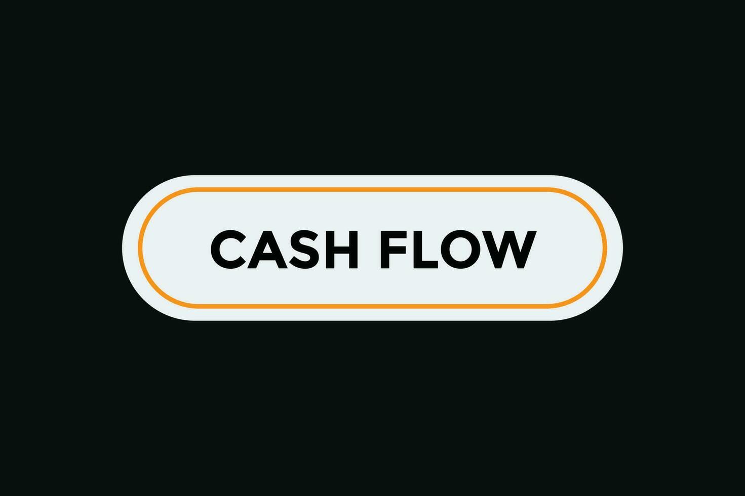 Cash flow button web banner templates. Vector Illustration