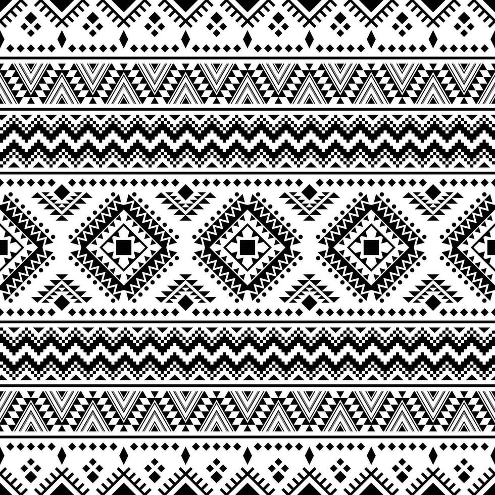 Abstract ethnic geometric motif background design. Tribal art seamless ...