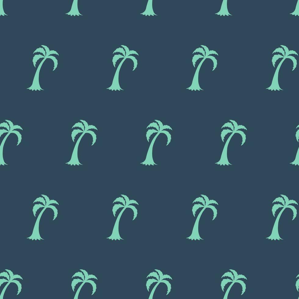 Palm tree seamless pattern Summer tropical classical embroidery men background Template for clothes textiles t-shirt design Vector illustration Doodle Green grey colors Modern botanical boys print.