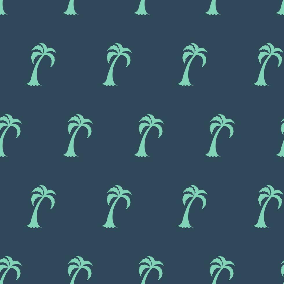 Palm tree seamless pattern Summer tropical classical embroidery men background Template for clothes textiles t-shirt design Vector illustration Doodle Green grey colors Modern botanical boys print.