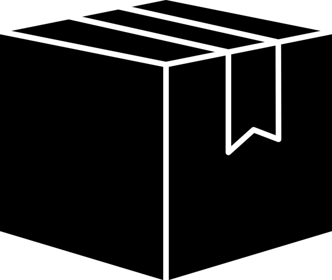 Isolated Delivery Box Icon In Flat Style. vector