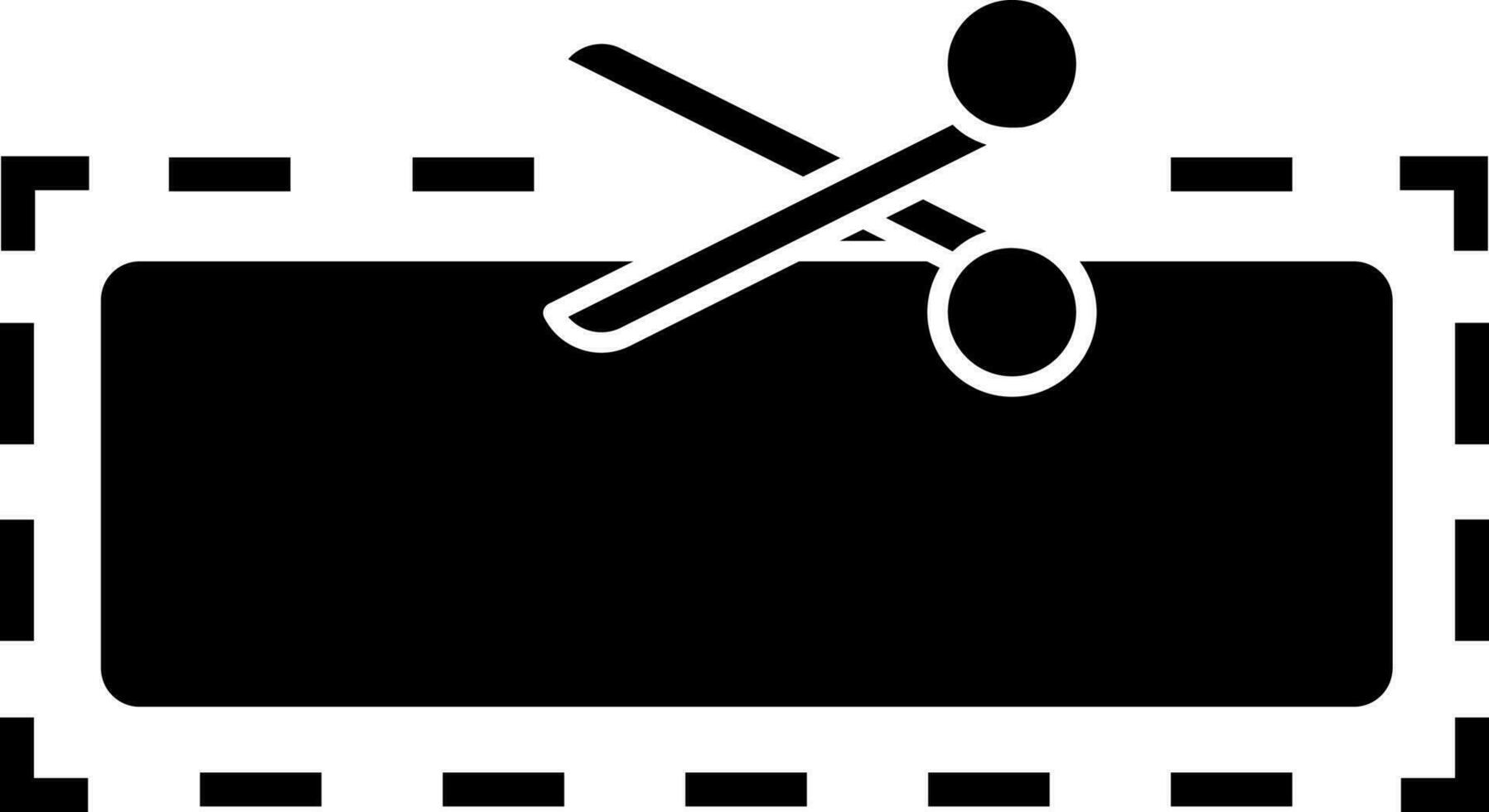 Coupon Cut Icon Or Symbol. vector